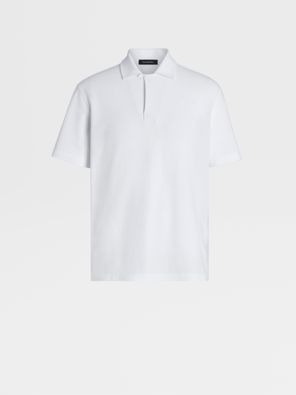 蜂窝针迹棉质短袖 Polo 衫